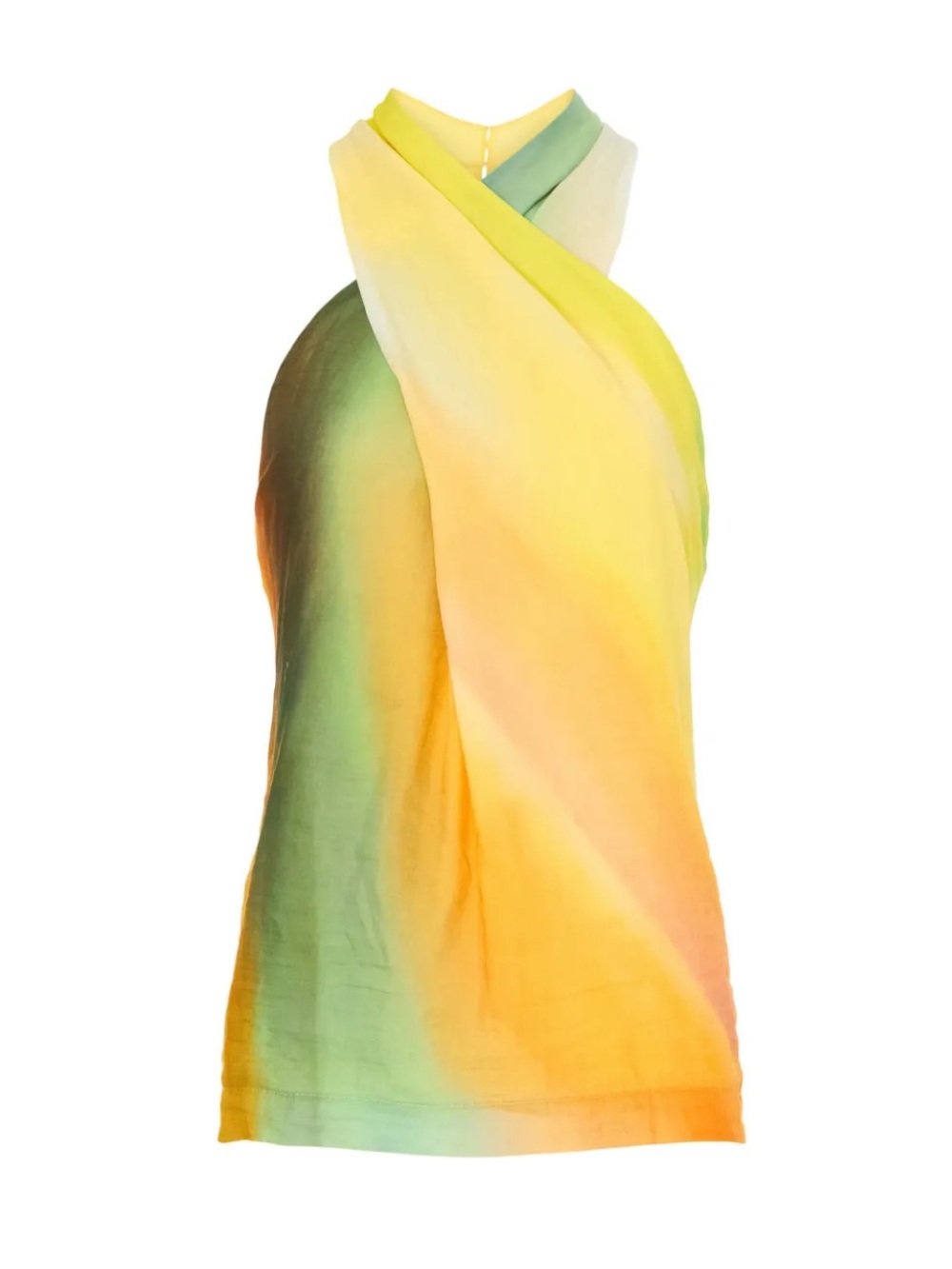 Natori Boracay Ombre Twisted Halter Top — Small